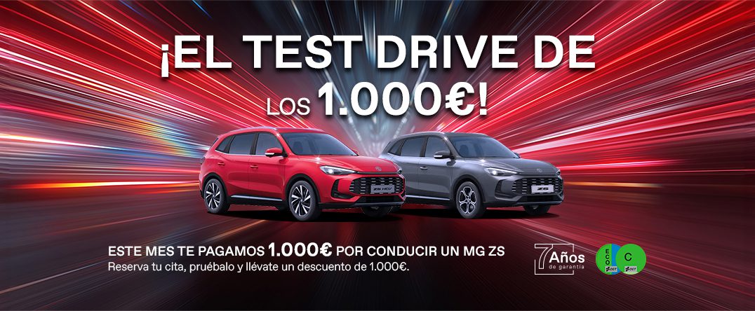 ESTE MES TE PAGAMOS 1.000€ POR CONDUCIR UN MG ZS